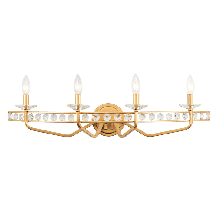 Monroe 363B04AG 4-Light Vanity Light - Antique Gold