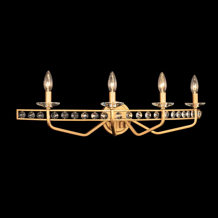 Monroe 363B04AG 4-Light Vanity Light - Antique Gold