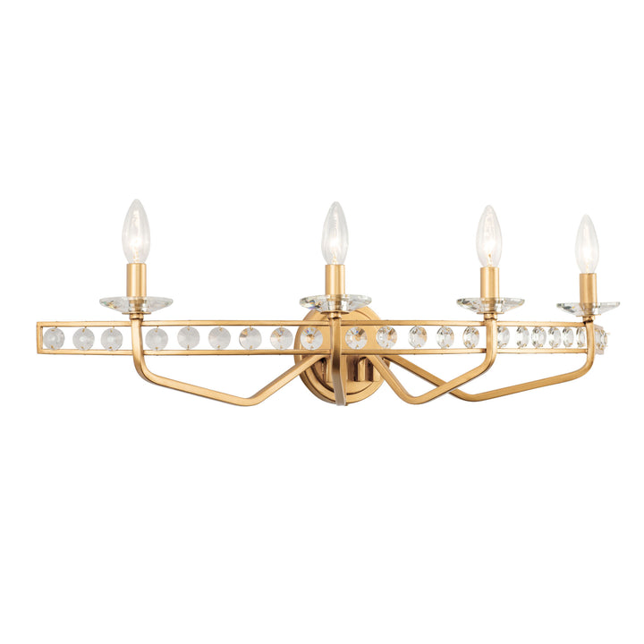 Monroe 363B04AG 4-Light Vanity Light - Antique Gold