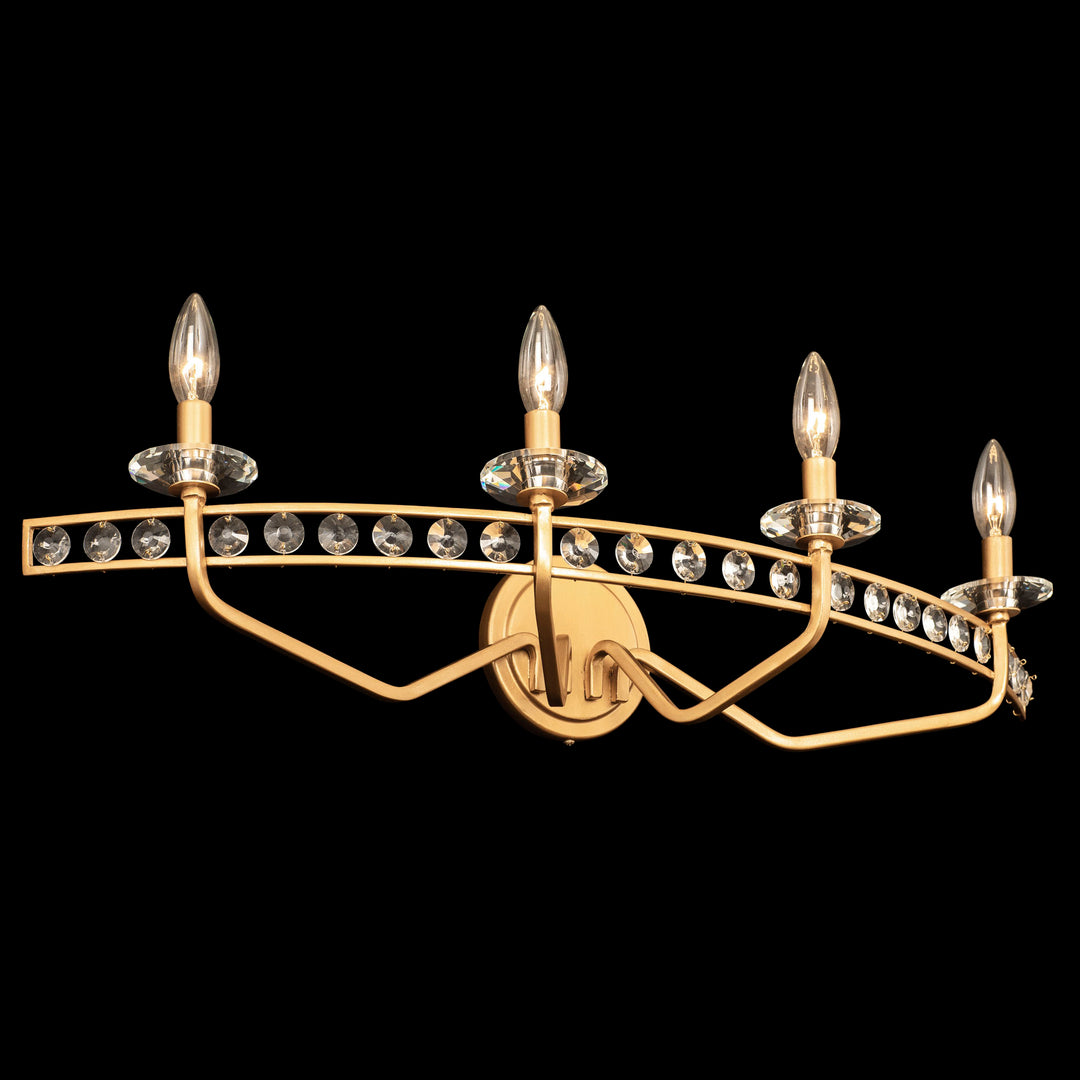 Monroe 363B04AG 4-Light Vanity Light - Antique Gold