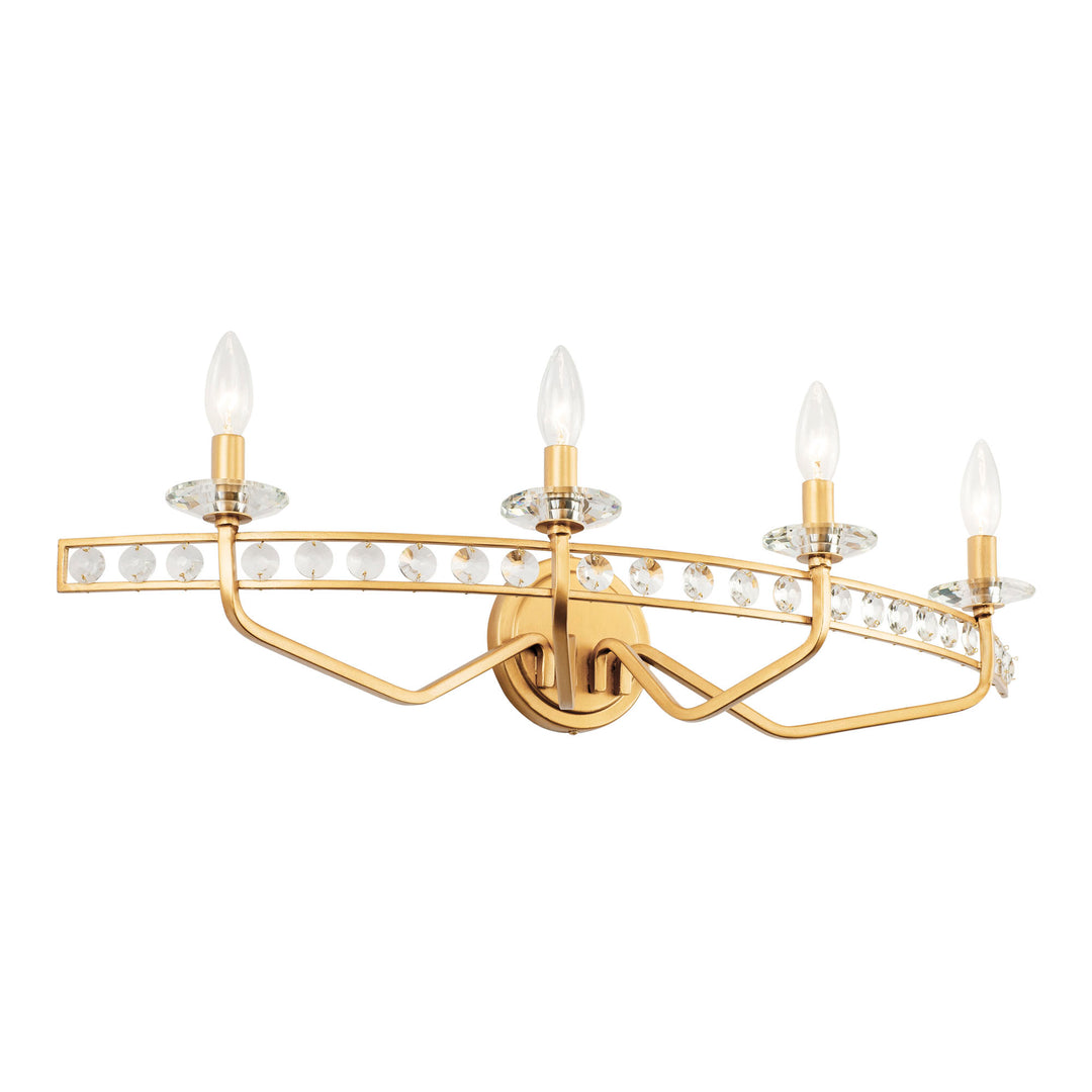 Monroe 363B04AG 4-Light Vanity Light - Antique Gold