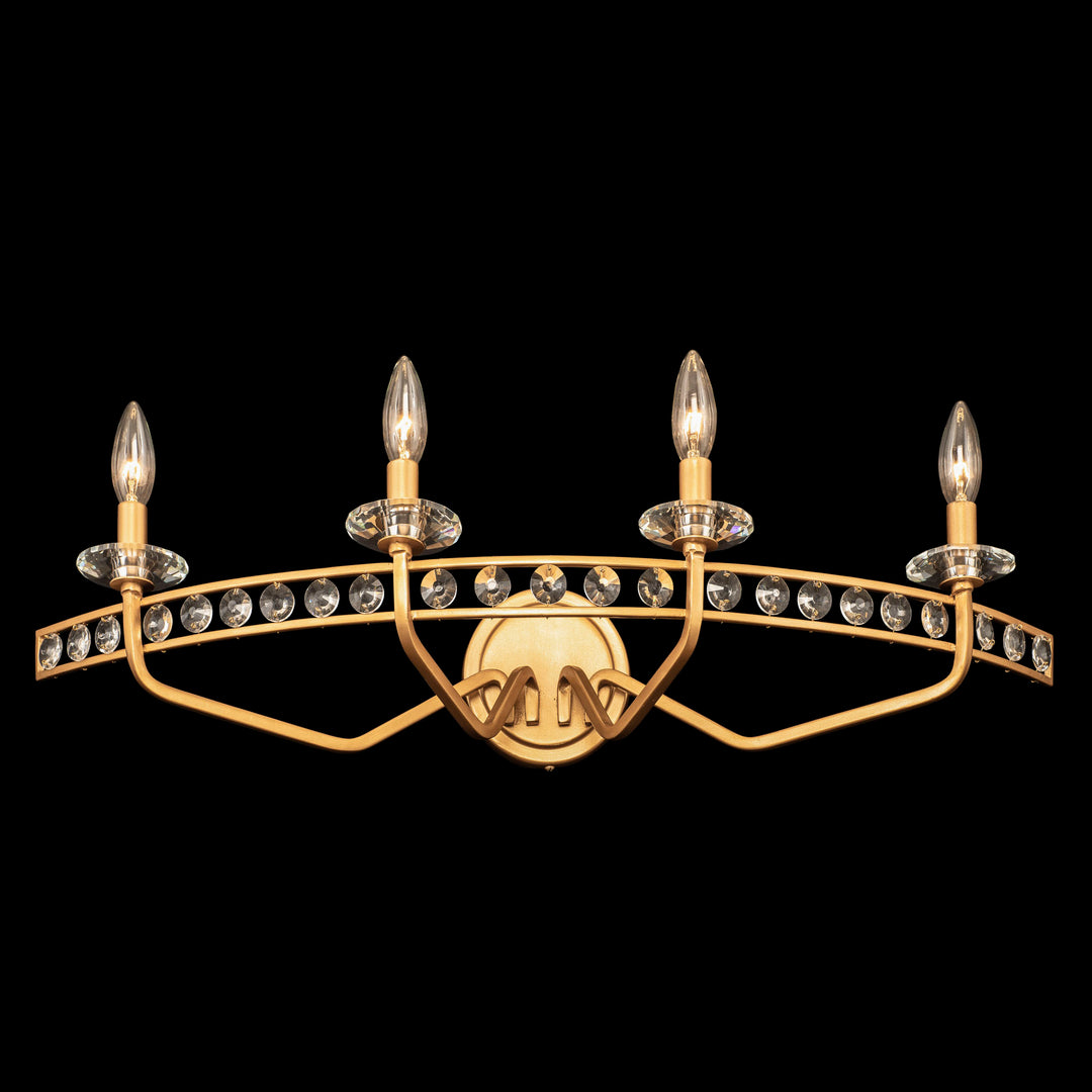 Monroe 363B04AG 4-Light Vanity Light - Antique Gold