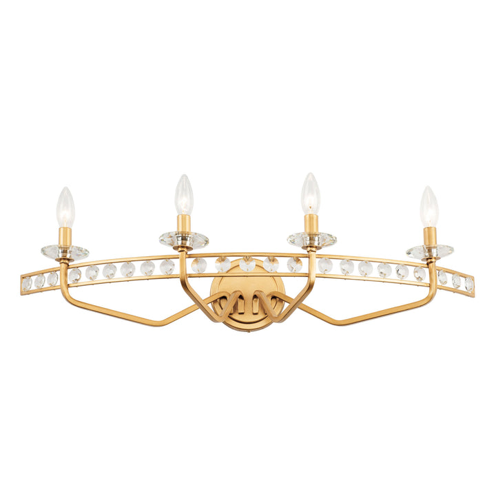 Monroe 363B04AG 4-Light Vanity Light - Antique Gold