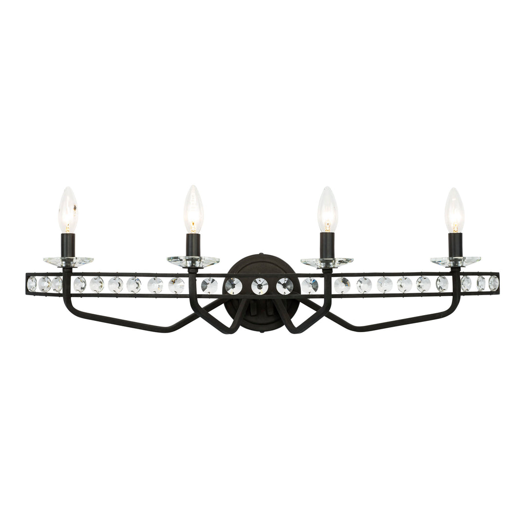 Monroe 363B04CB 4-Light Vanity Light - Carbon