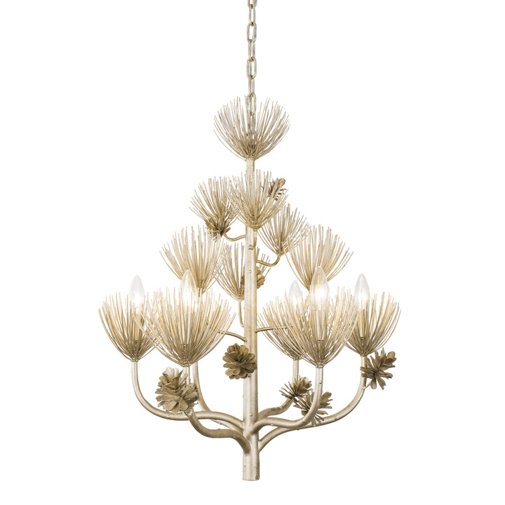 Pinion 365C06ZG 6-Light Chandelier - Zen Gold