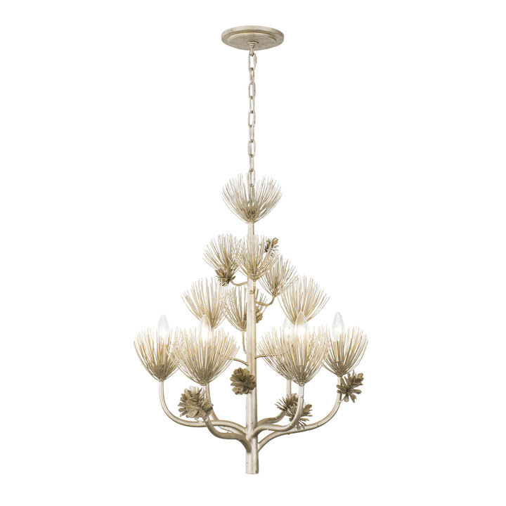 Pinion 365C06ZG 6-Light Chandelier - Zen Gold