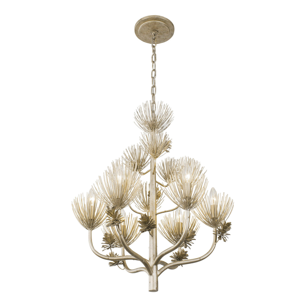 Pinion 365C06ZG 6-Light Chandelier - Zen Gold