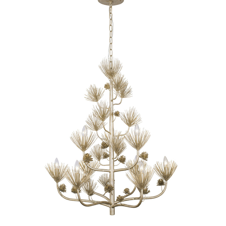 Pinion 365C09ZG 9-Light Chandelier - Zen Gold