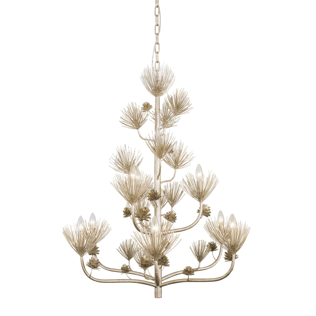 Pinion 365C09ZG 9-Light Chandelier - Zen Gold