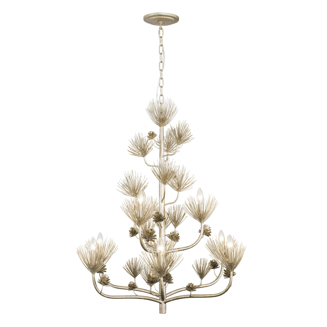 Pinion 365C09ZG 9-Light Chandelier - Zen Gold