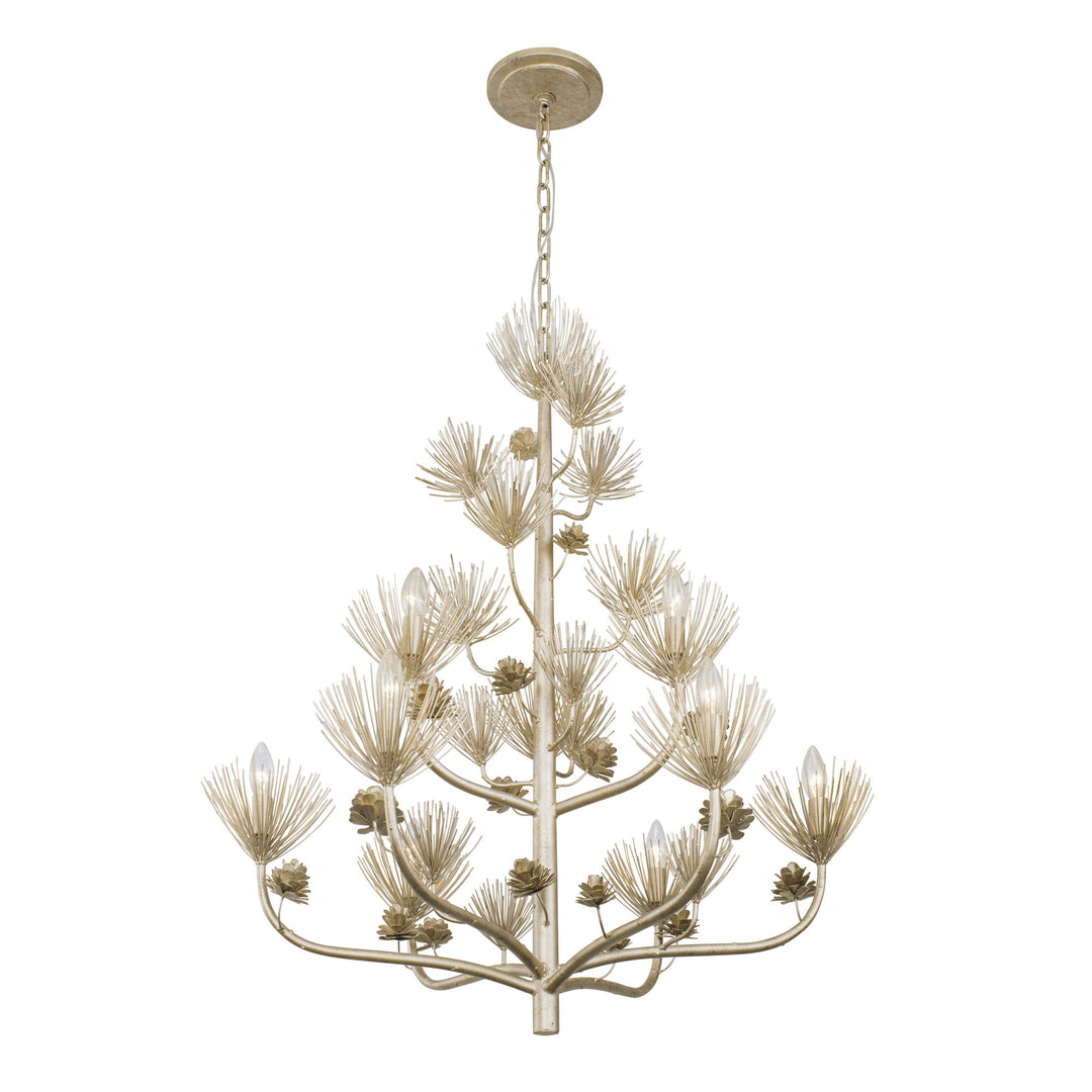 Pinion 365C09ZG 9-Light Chandelier - Zen Gold