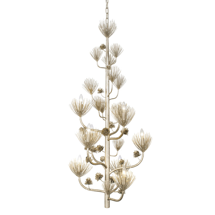 Pinion 365F09ZG 9-Light Foyer Pendant Light - Zen Gold