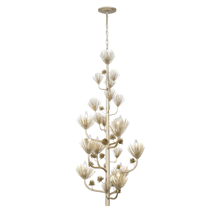 Pinion 365F09ZG 9-Light Foyer Pendant Light - Zen Gold