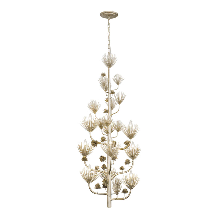 Pinion 365F09ZG 9-Light Foyer Pendant Light - Zen Gold