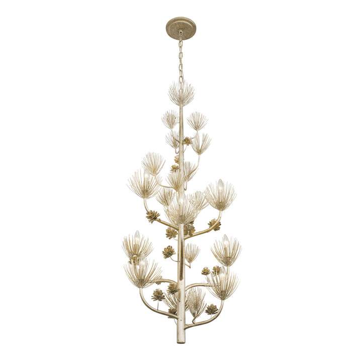 Pinion 365F09ZG 9-Light Foyer Pendant Light - Zen Gold