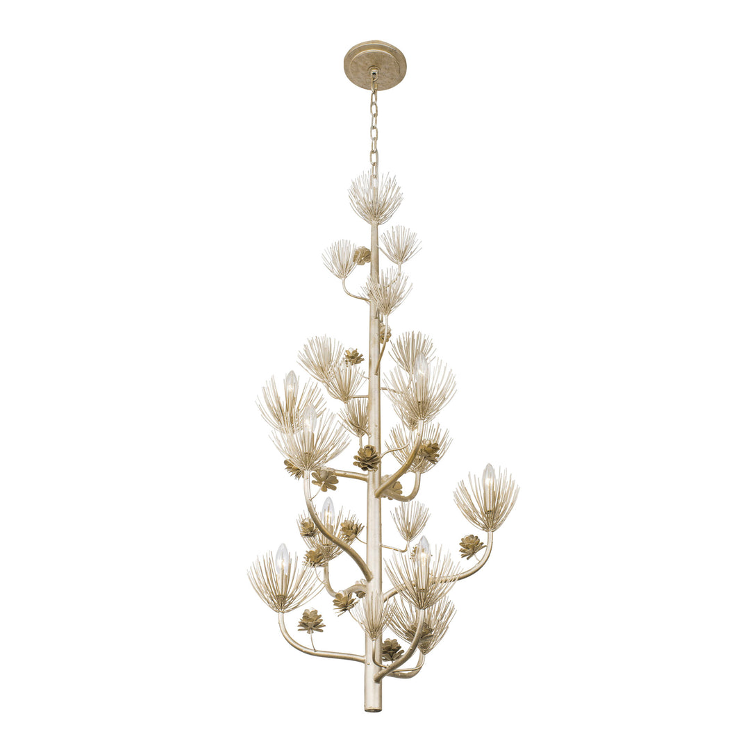 Pinion 365F09ZG 9-Light Foyer Pendant Light - Zen Gold