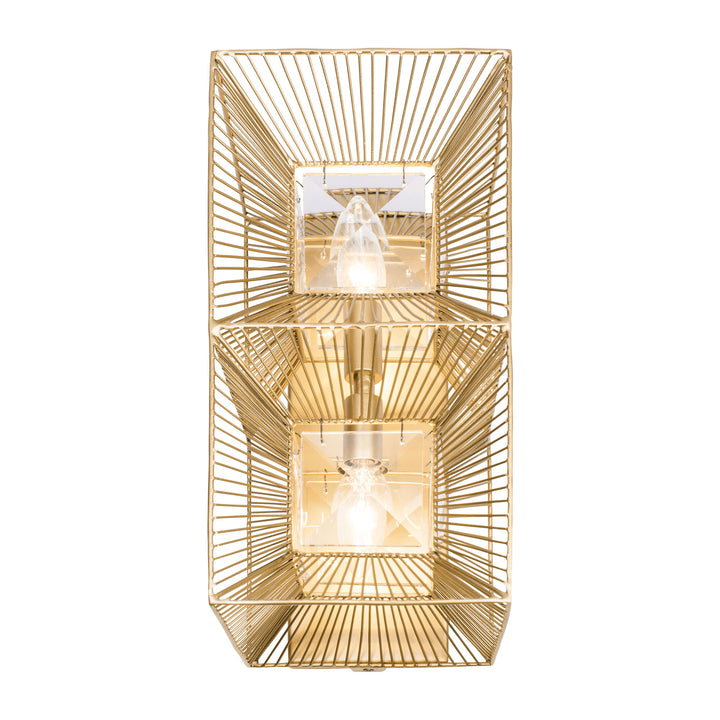 Arcade 366W02FG 2-Light Wall Sconce - French Gold