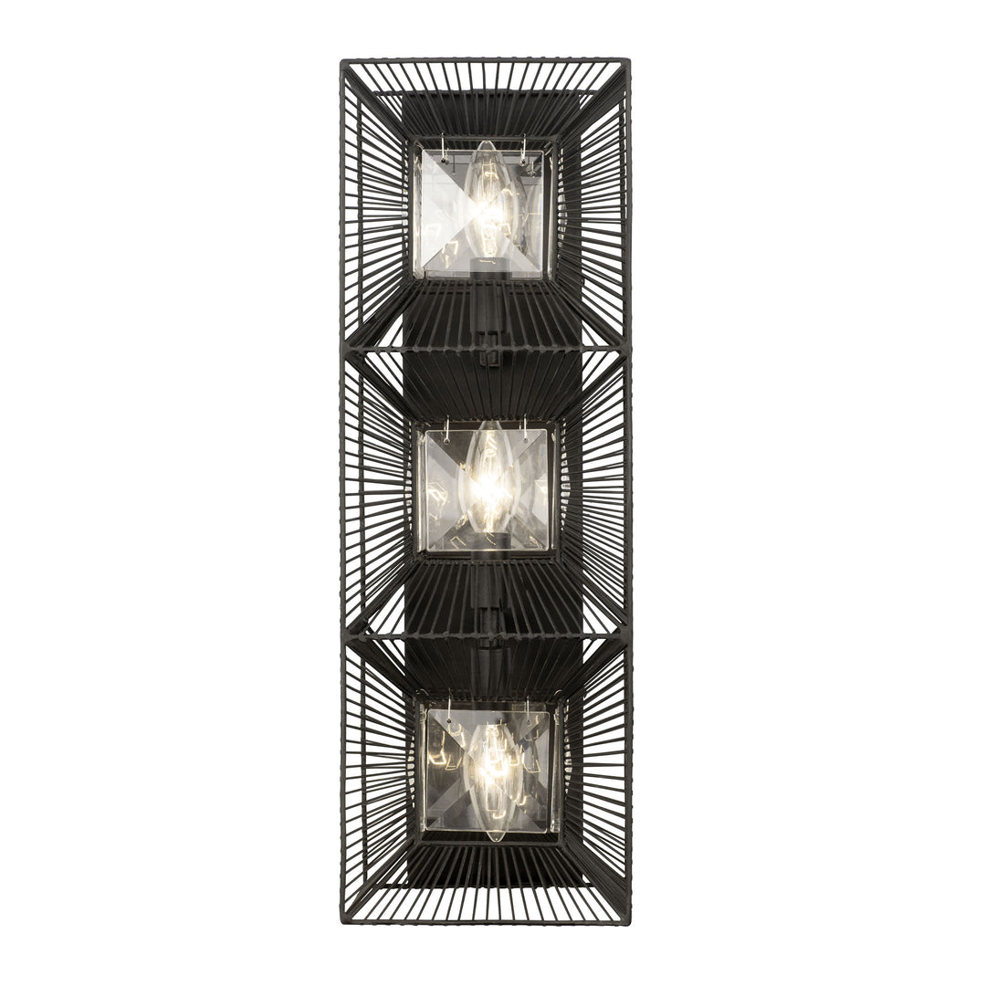 Arcade 366W03CB 3-Light Wall Sconce - Carbon