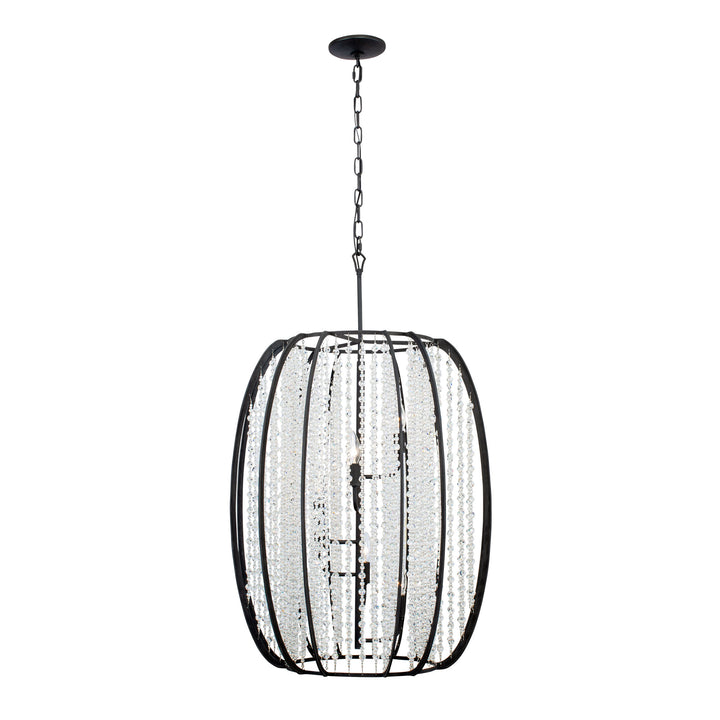 Caesar 367F06CB 6-Light Foyer Pendant Light - Carbon