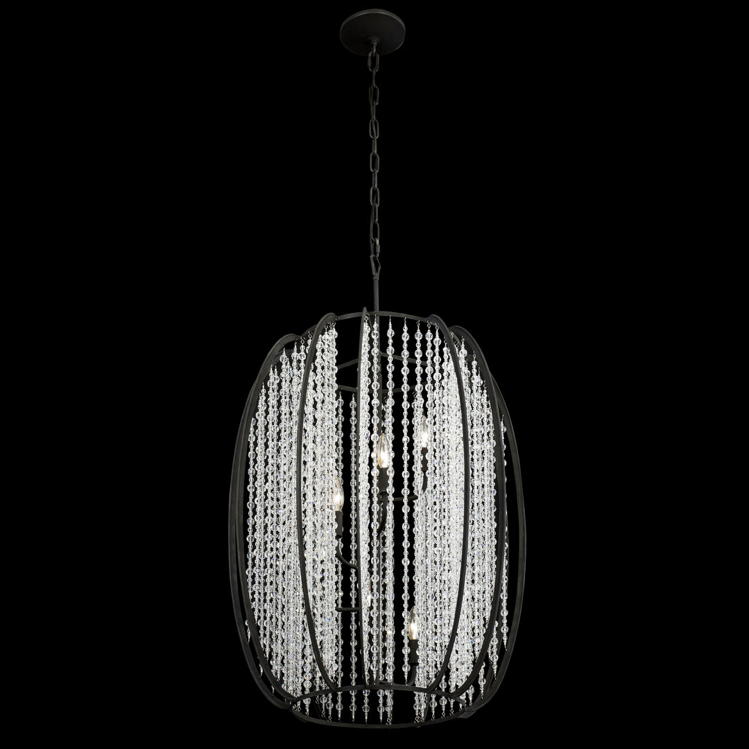 Caesar 367F06CB 6-Light Foyer Pendant Light - Carbon