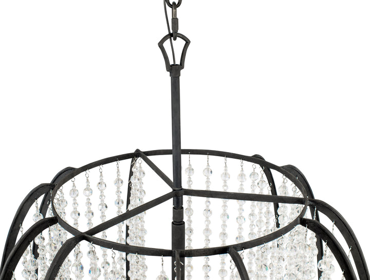 Caesar 367F06CB 6-Light Foyer Pendant Light - Carbon