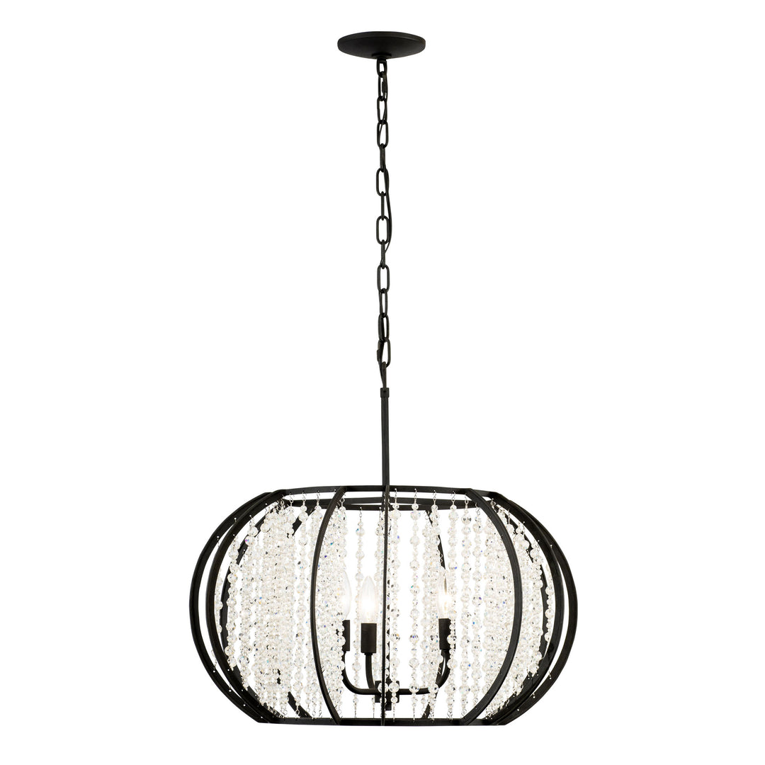 Caesar 367P03CB 3-Light Pendant Light - Carbon