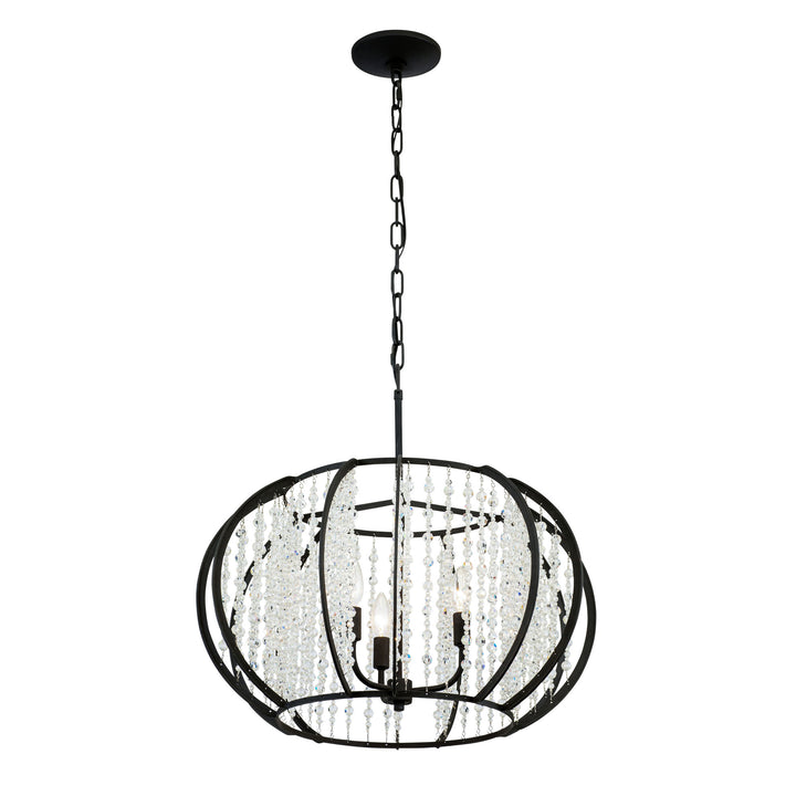 Caesar 367P03CB 3-Light Pendant Light - Carbon