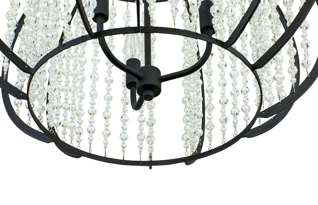 Caesar 367P03CB 3-Light Pendant Light - Carbon