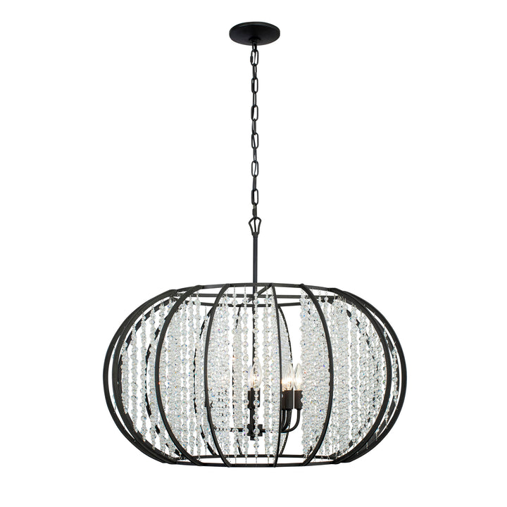 Caesar 367P08CB 8-Light Pendant Light - Carbon