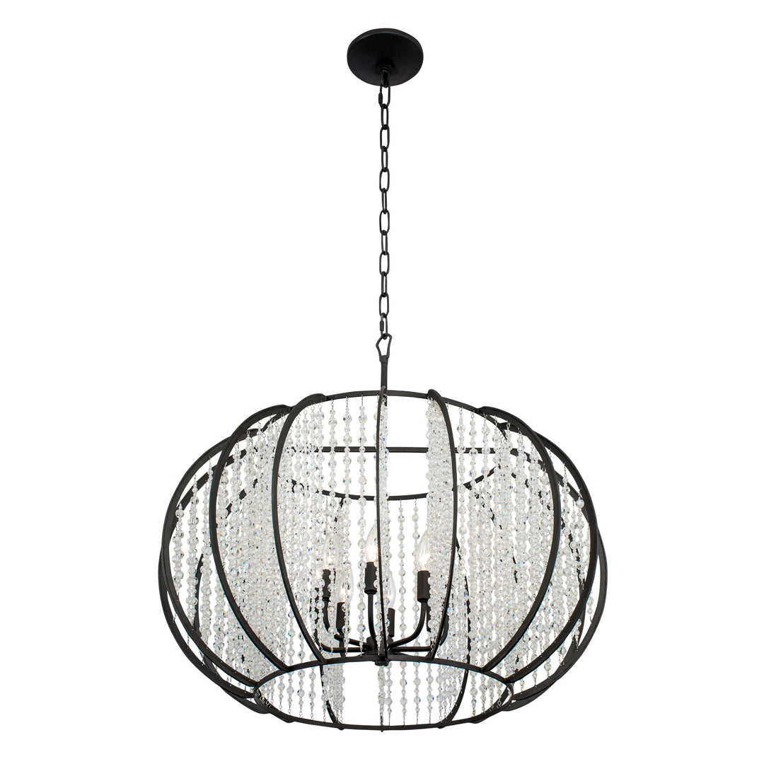 Caesar 367P08CB 8-Light Pendant Light - Carbon