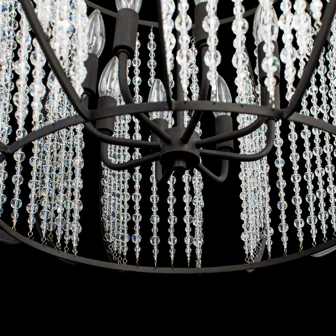 Caesar 367P08CB 8-Light Pendant Light - Carbon