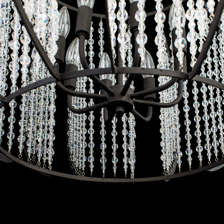 Caesar 367P08CB 8-Light Pendant Light - Carbon