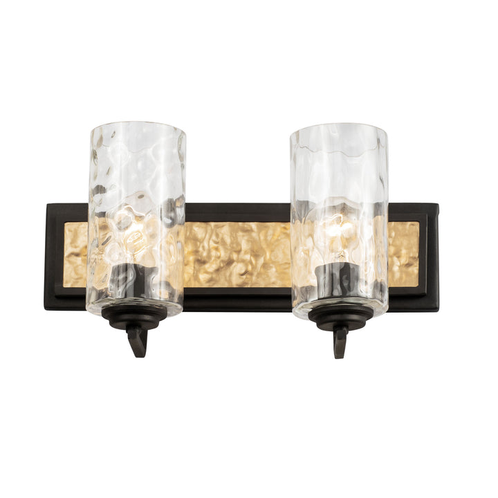 Hammer Time 371B02CBFG 2-Light Vanity Light - Carbon/French Gold