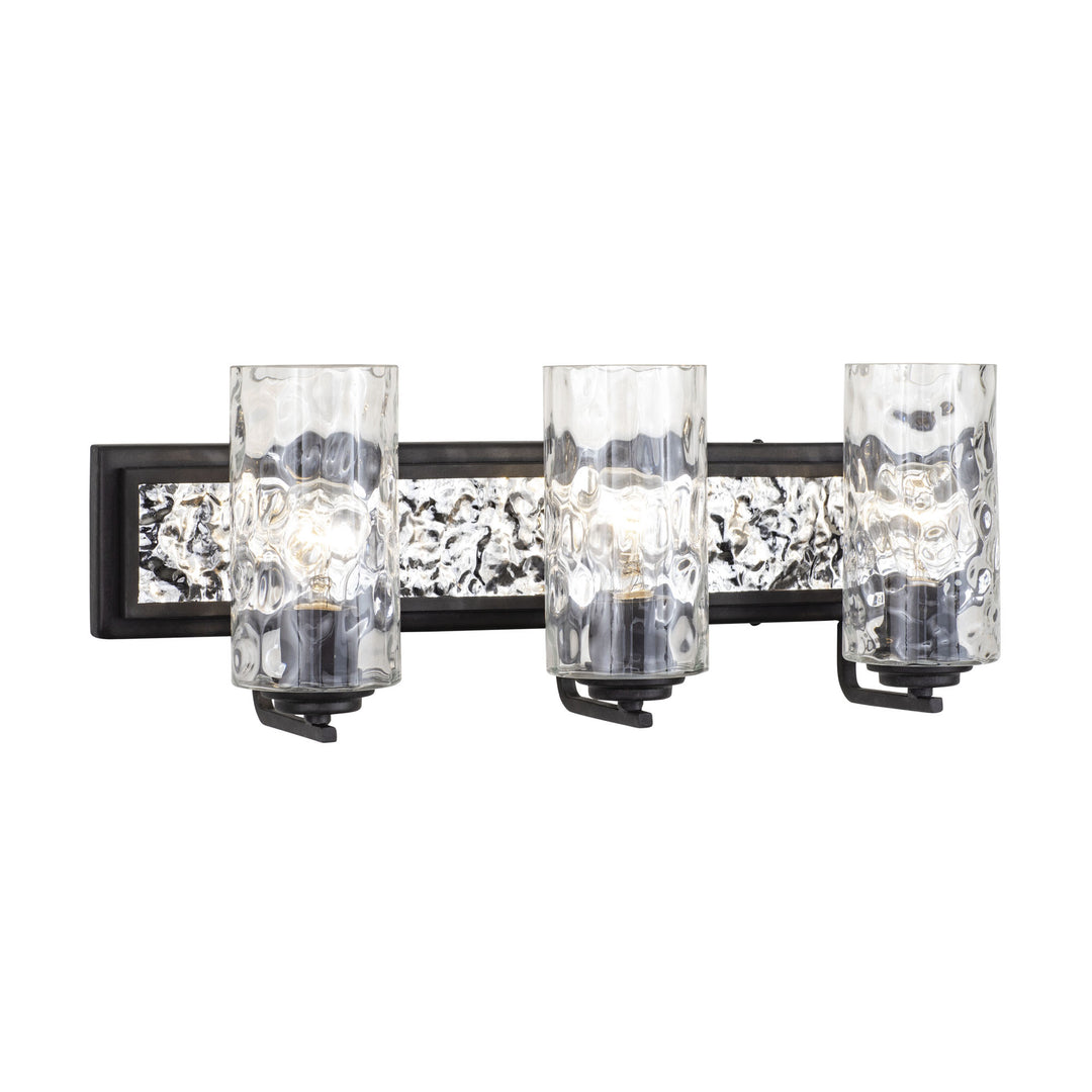 Hammer Time 371B03CBPS 3-Light Vanity Light - Carbon/Polished Stainless