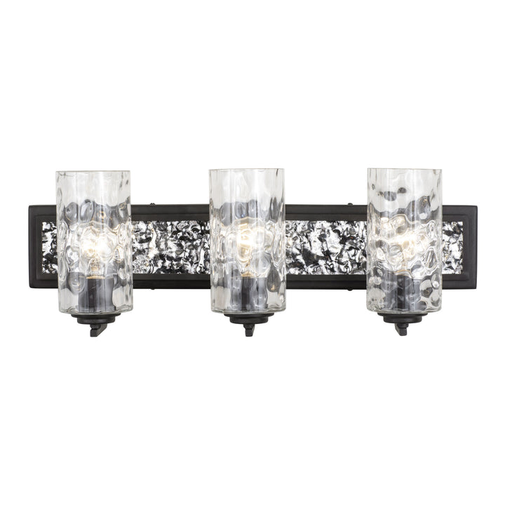 Hammer Time 371B03CBPS 3-Light Vanity Light - Carbon/Polished Stainless