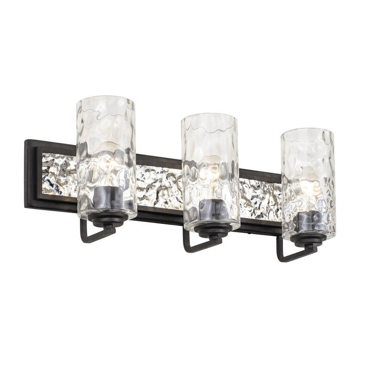 Hammer Time 371B03CBPS 3-Light Vanity Light - Carbon/Polished Stainless