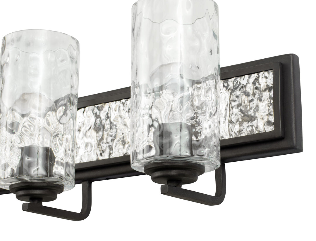 Hammer Time 371B03CBPS 3-Light Vanity Light - Carbon/Polished Stainless