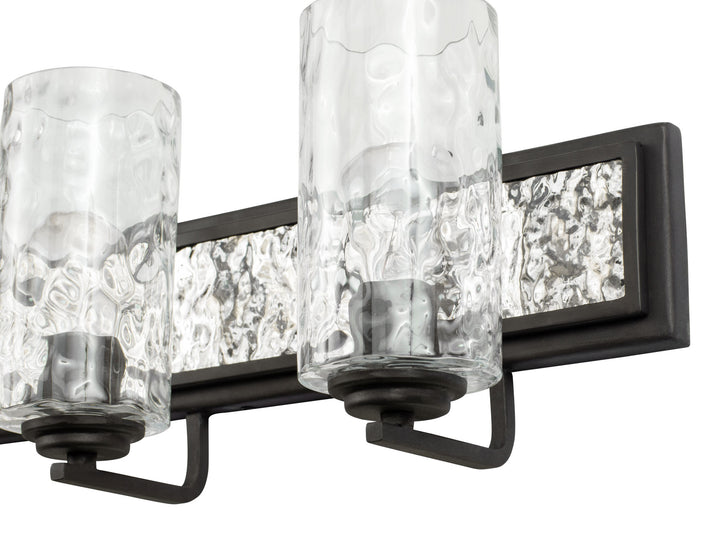 Hammer Time 371B03CBPS 3-Light Vanity Light - Carbon/Polished Stainless