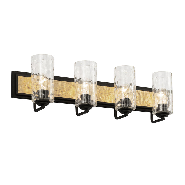 Hammer Time 371B04CBFG 4-Light Vanity Light - Carbon/French Gold