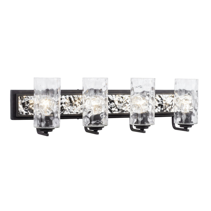 Hammer Time 371B04CBPS 4-Light Vanity Light - Carbon/Polished Stainless