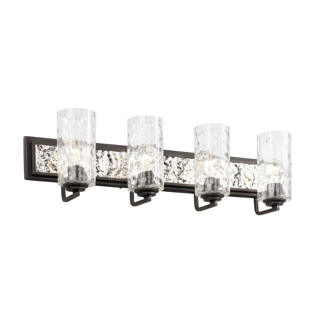 Hammer Time 371B04CBPS 4-Light Vanity Light - Carbon/Polished Stainless