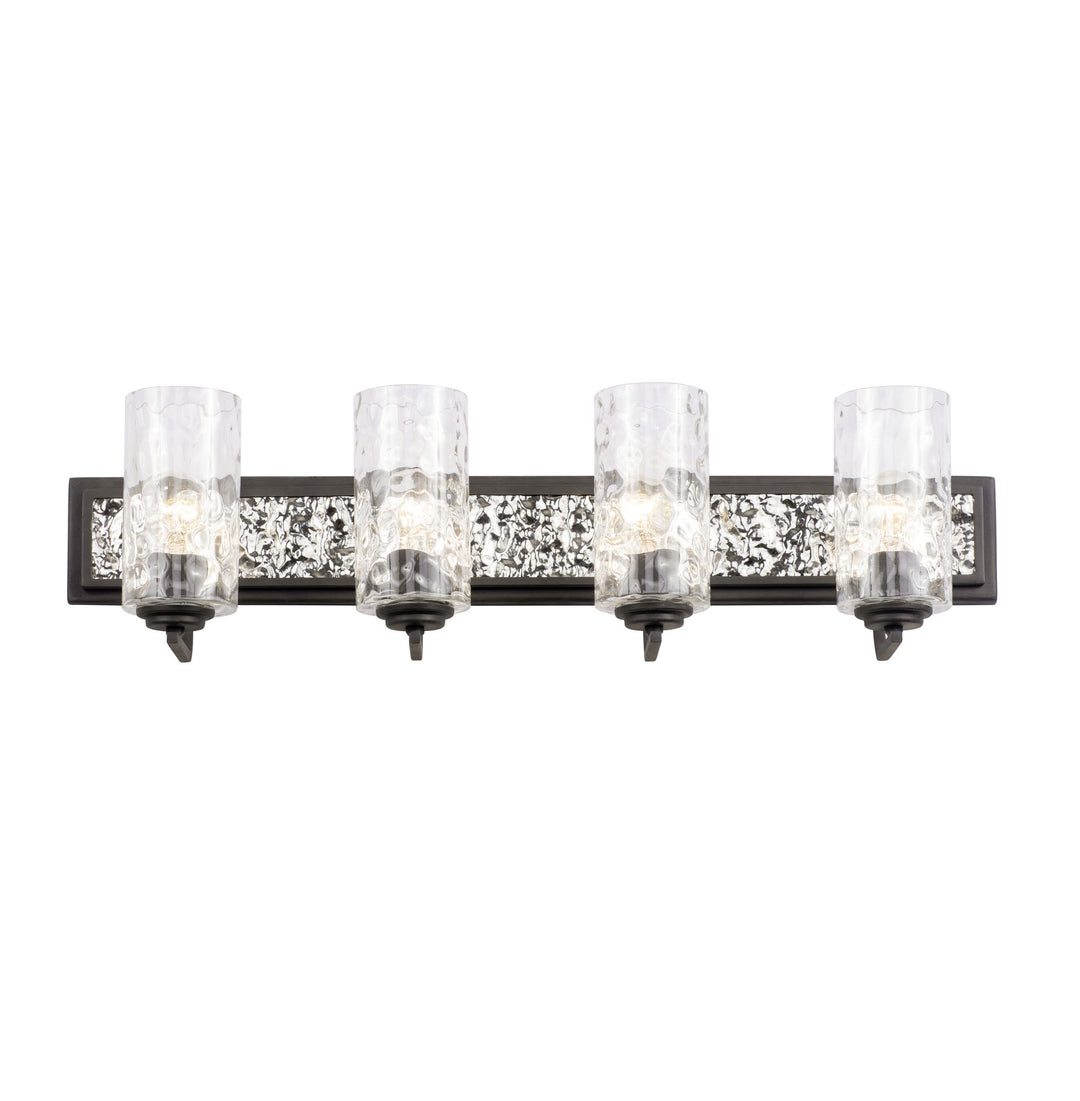 Hammer Time 371B04CBPS 4-Light Vanity Light - Carbon/Polished Stainless