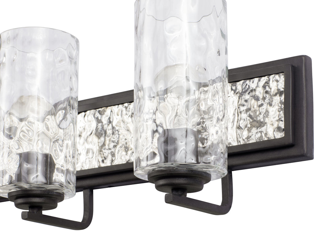 Hammer Time 371B04CBPS 4-Light Vanity Light - Carbon/Polished Stainless