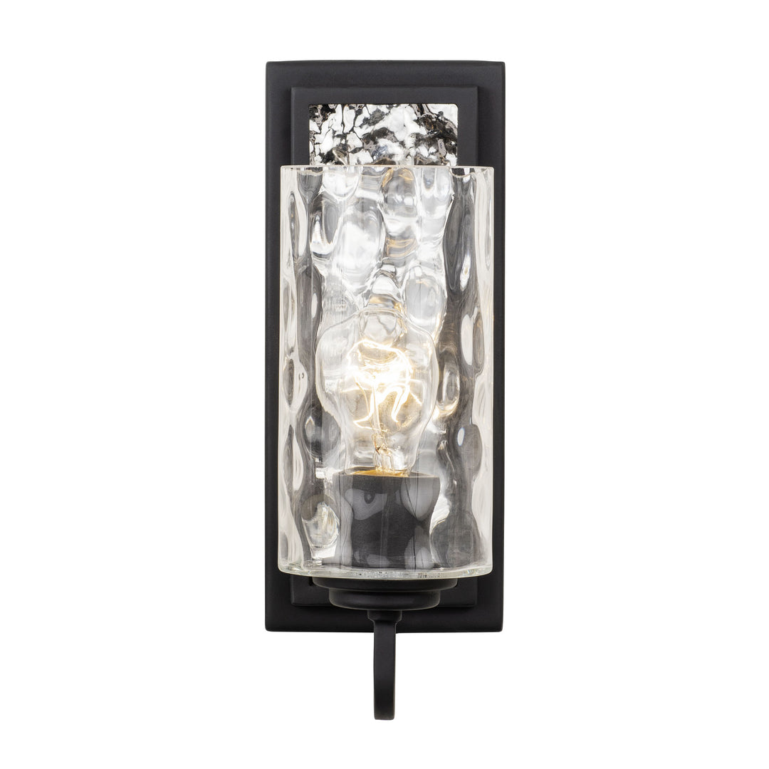 Hammer Time 371W01CBPS 1-Light Wall Sconce - Carbon/Polished Stainless