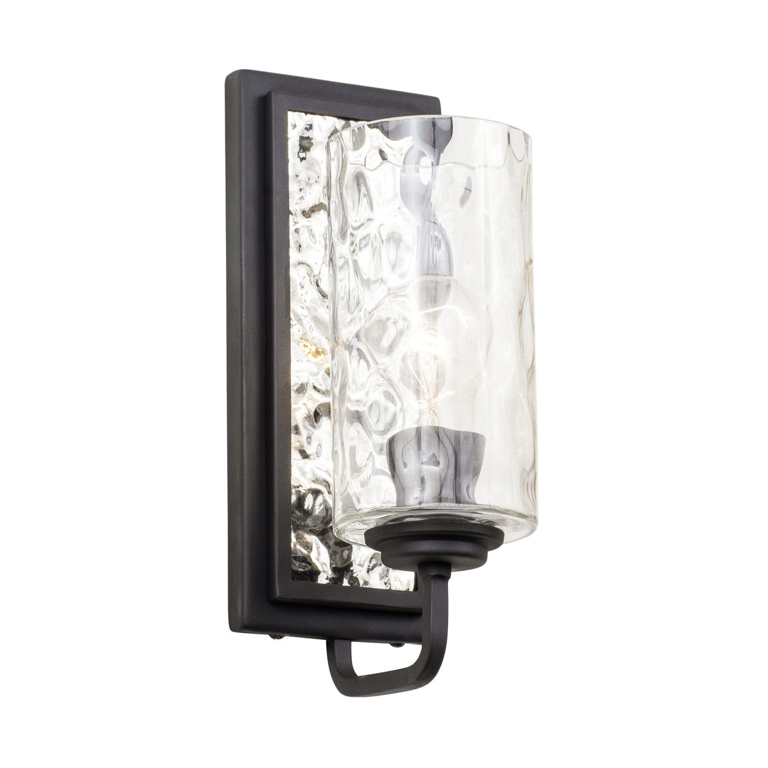 Hammer Time 371W01CBPS 1-Light Wall Sconce - Carbon/Polished Stainless