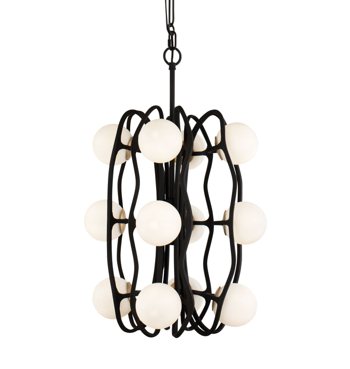 Black Betty 374P12CBFG 12-Light Pendant Light - Carbon/French Gold