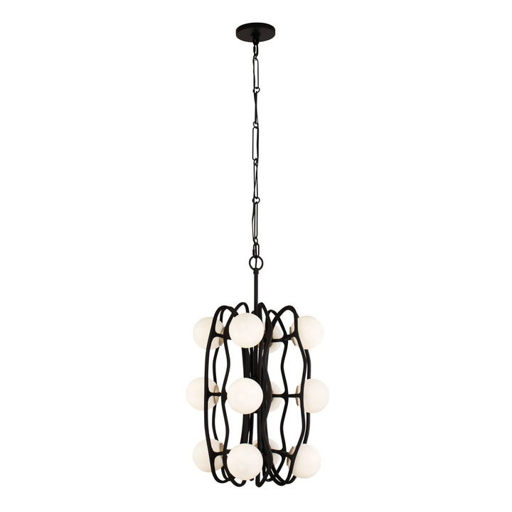 Black Betty 374P12CBFG 12-Light Pendant Light - Carbon/French Gold