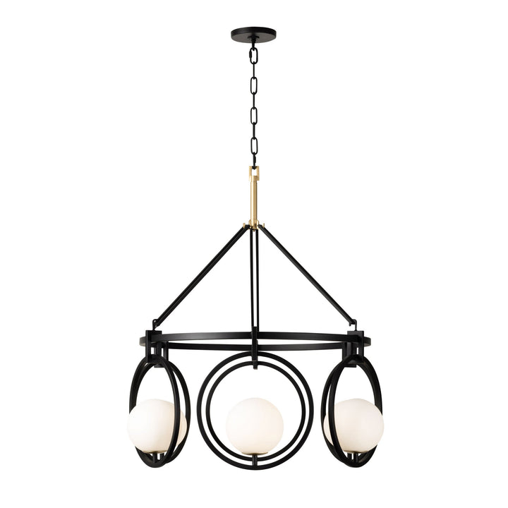 Stopwatch 388P06MBFG 6-Light Pendant Light - Matte Black/French Gold