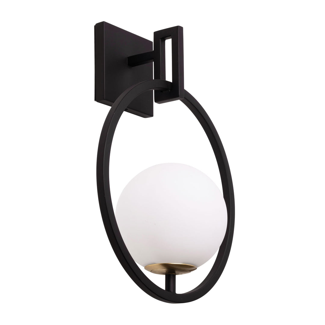 Stopwatch 388W01SMBFG 1-Light Wall Sconce - Matte Black/French Gold