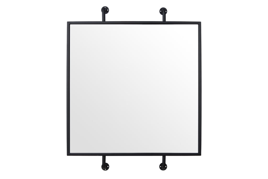 Tycho 4DMI0103 32x26 Square Wall Mirror - Black – Varaluz Clearance